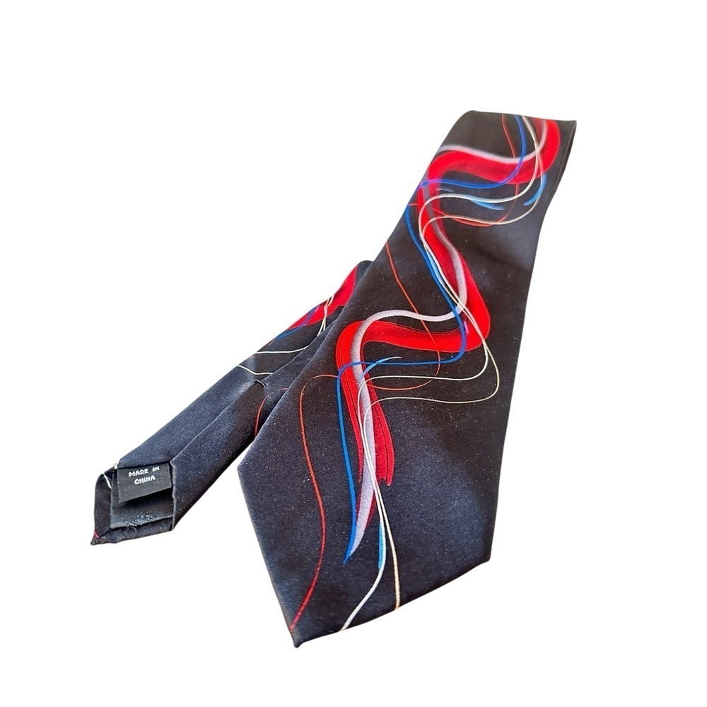 J. Garcia “Courtyard Performance” Abstract Silk Tie Graphic Design